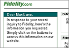 Fidelity Customer E-Fulfillment screenshot